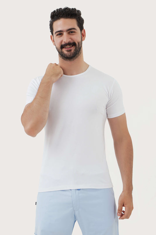 Unisex Short Sleeves Basic Undershirt (2 per Pack)