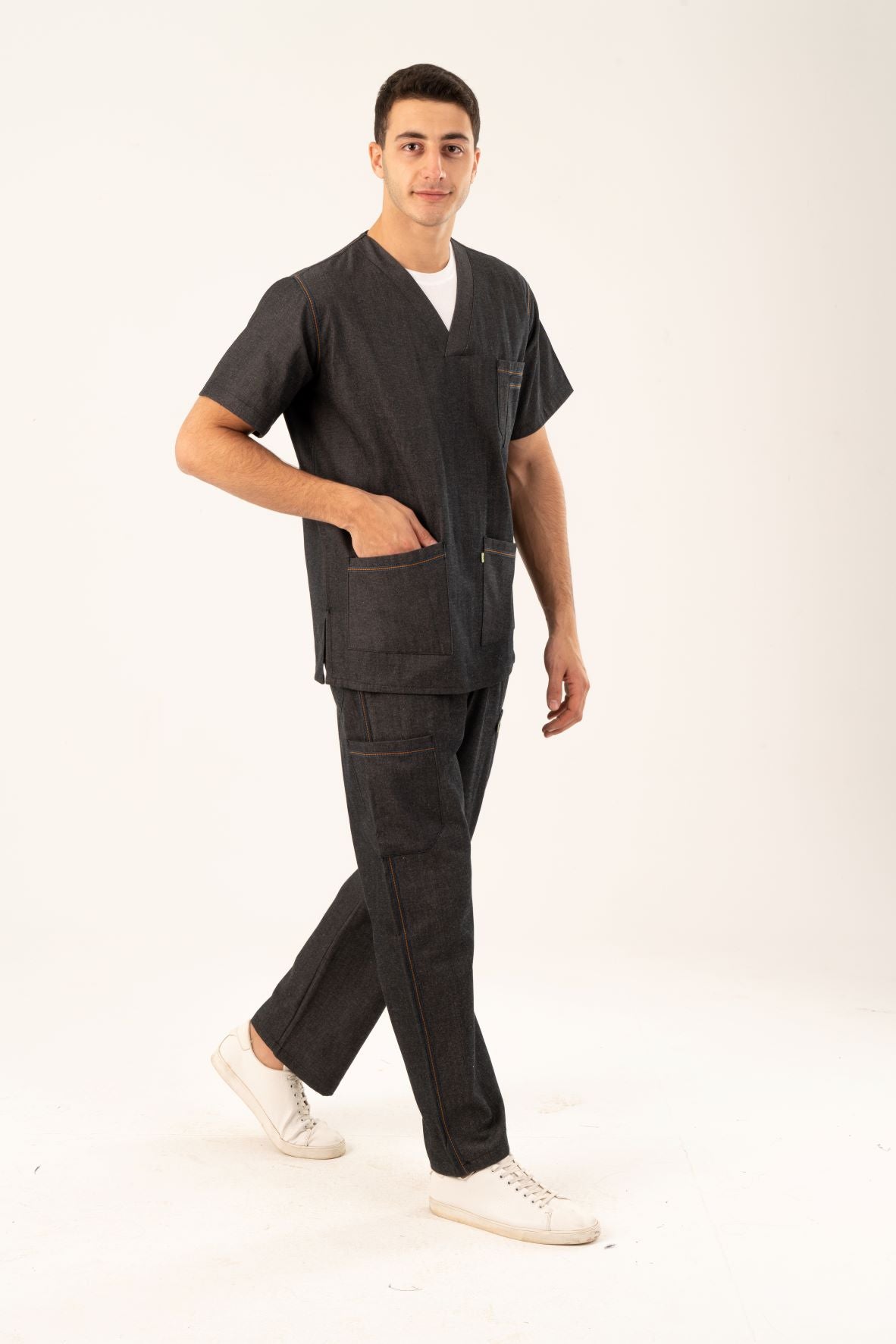 Comfortable Denim Color Scrub Set, Nurse Uniform,elasticated Doctor Dentist  RN MSN DPT Scrub Set,arnp Np Slim Medical Uniform, B10215VC - Etsy | Medical  scrubs fashion, Medical outfit, Comfortable denim